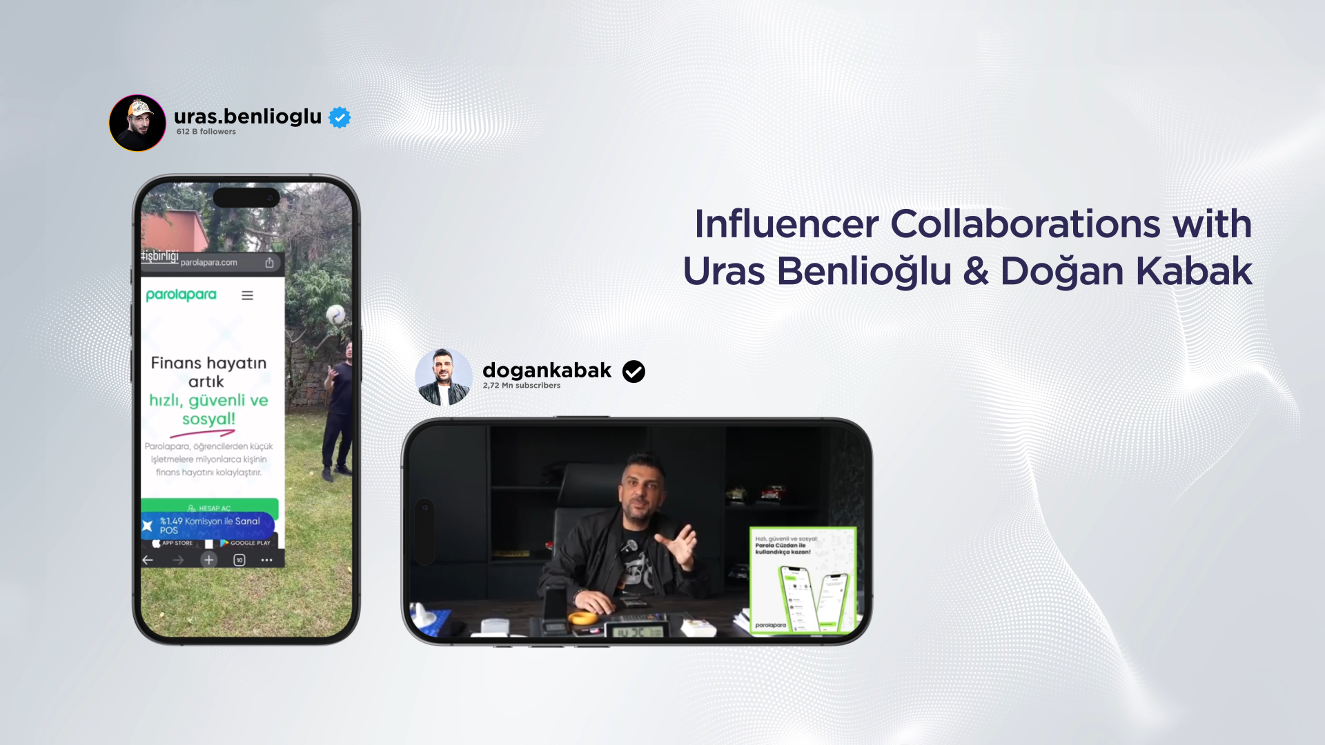 Parolapara influencer iş birlikleri