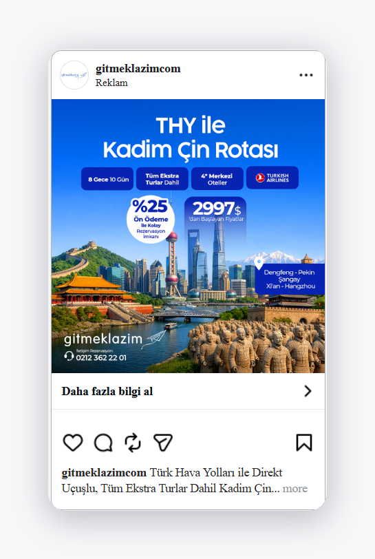 Gitmek Lazım Turkish Airlines China route ad