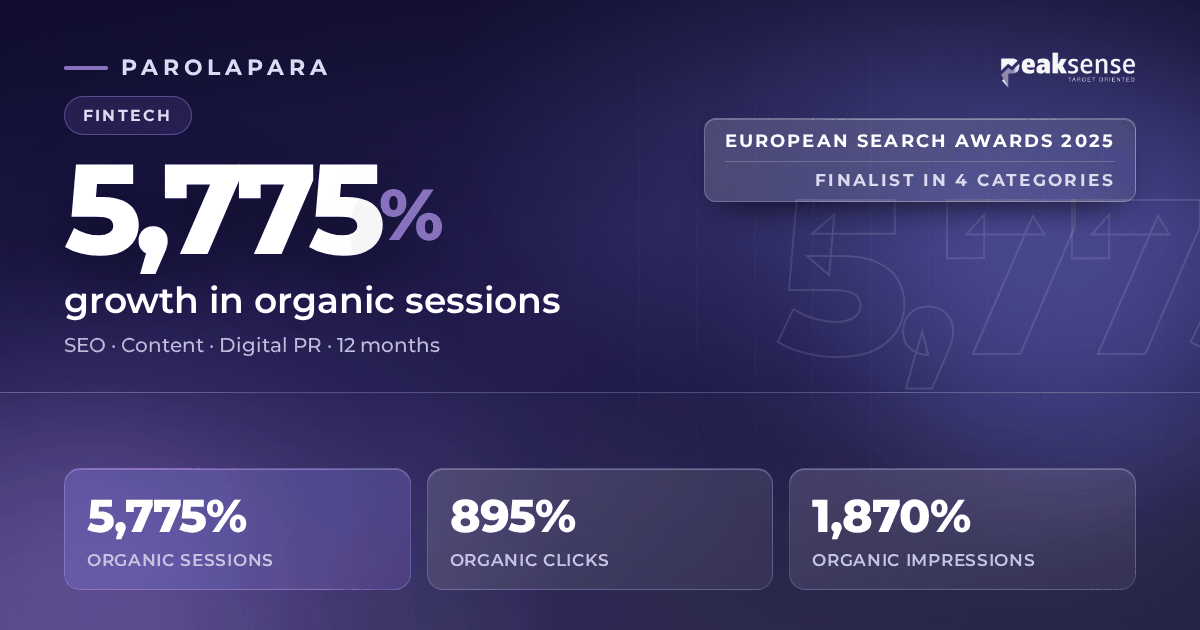 Parolapara: From Zero Authority to the Front Page of Fintech Search